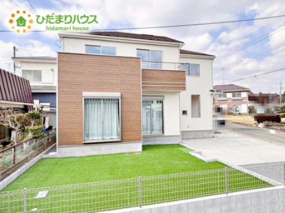 【外観】 | 小美玉市栗又四ケ2432番　新築戸建 | 南向きで日当たり良好(^^♪