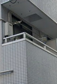 サンハイツのバルコニー