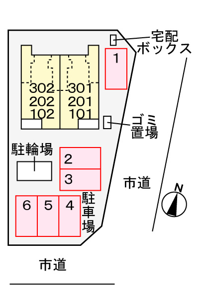 ガーデン フェイバー　　刈谷市近郊の賃貸はクラスホーム刈谷店の駐車場