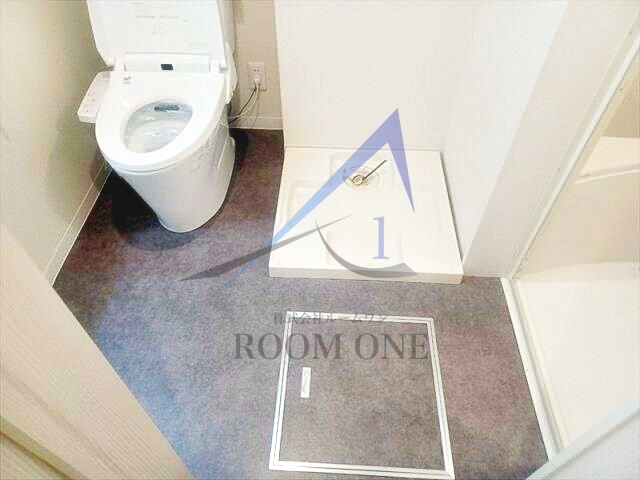 クレシア青戸の設備|洗濯機置き場です。