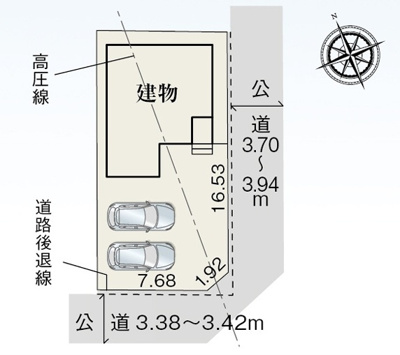 【区画図】 | 沼津市大塚3期　新築一戸建て　全1棟