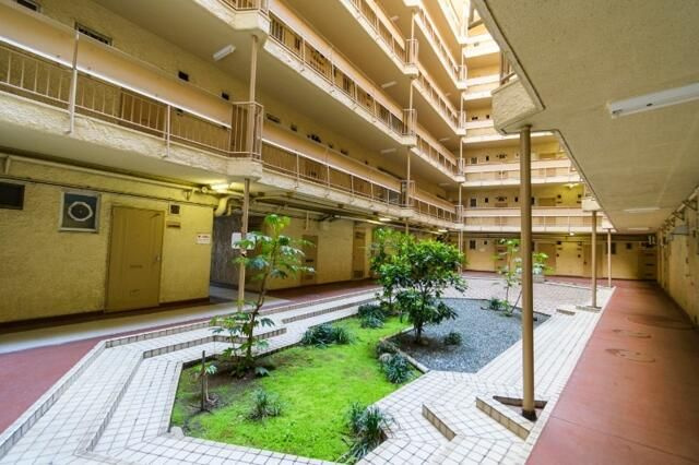 柏木ハイツのエントランス