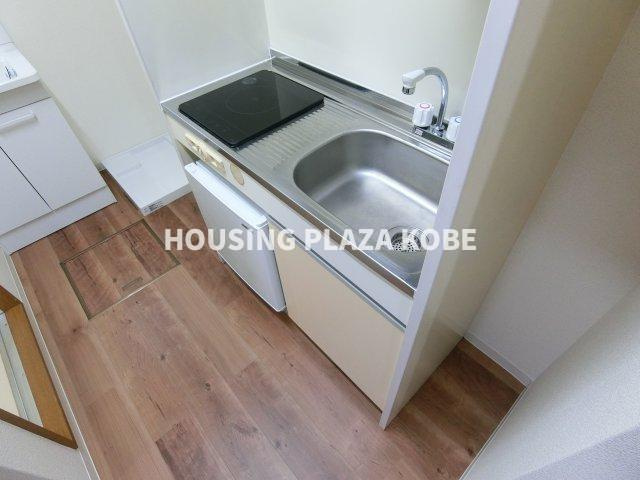 佐川ハイツのキッチン|IHコンロ付きです。