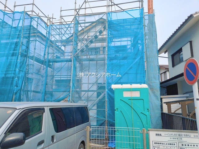所沢市中新井4丁目・全2棟　新築一戸建　B号棟　～南道路～の前面道路含む現地写真|現地写真（2026年1月21日撮影）