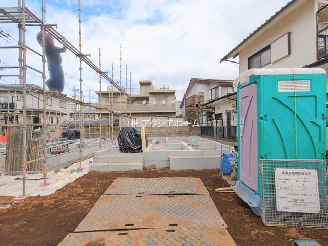 所沢市中新井4丁目・全2棟　新築一戸建　B号棟　～南道路～の前面道路含む現地写真|現地写真（2026年1月21日撮影）