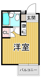 ハイツ甲東パート2の間取り