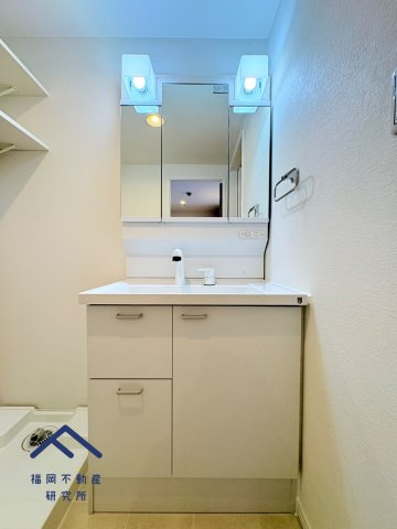 エメラルドマンションリバーサイド貝塚の独立洗面台