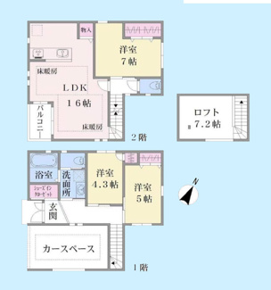 【間取り】 | 大田区東雪谷1丁目 | 各部屋クローゼット付の３ＬＤＫ。お子さまも憧れの個室が持てます。ただ暮らすだけでなく、快適さを求めて毎日気持ちの良い日々を。