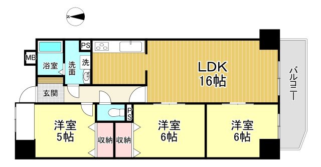 【中古マンション】東海市名和町塚森チッタ名和の間取り|【3LDK】
専用面積:壁芯74㎡