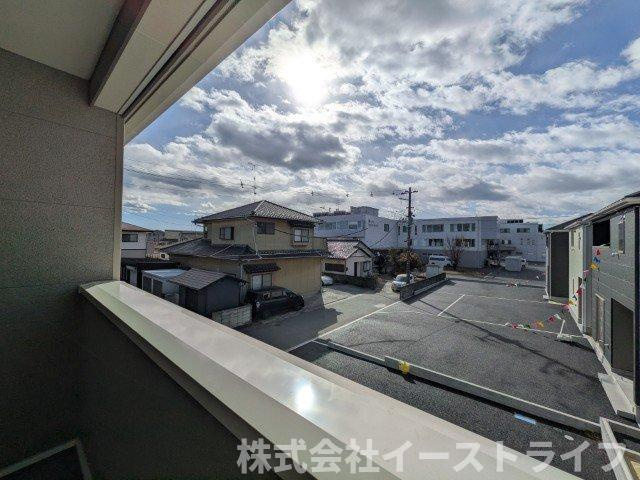 【新築戸建】　いわき市小名浜南富岡第1　全5棟の展望|2号棟写真　インナーバルコニーからの眺望です