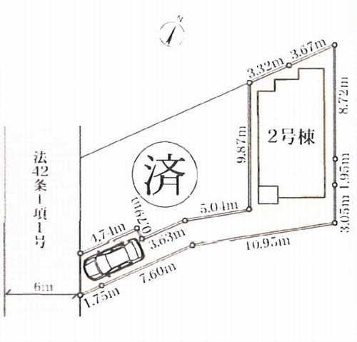 藤沢市善行6丁目　新築戸建全2棟　2号棟の区画図