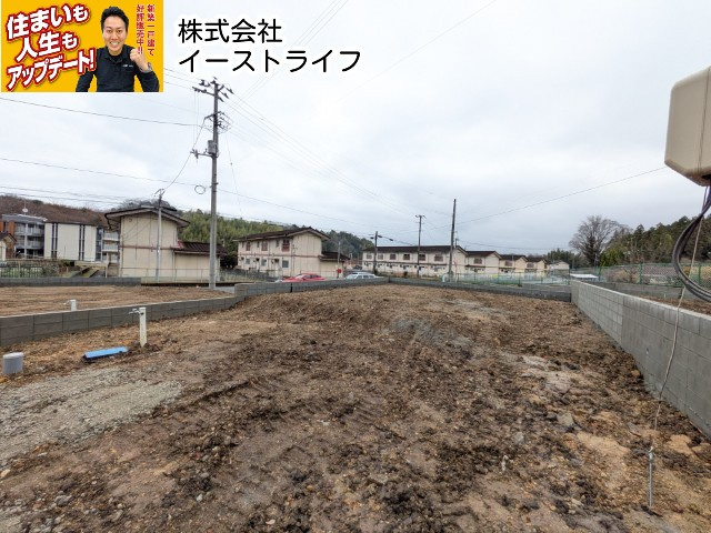 【新築戸建】　いわき市常磐下湯長谷町第2　全4棟の外観|1号棟区画写真　2025年末撮影