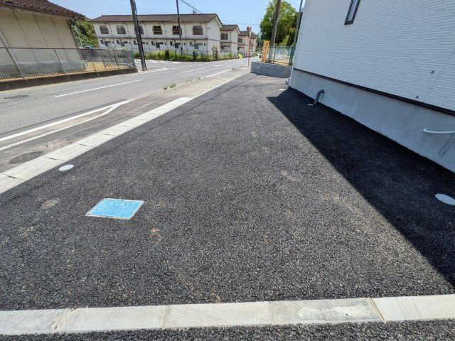 【新築戸建】　いわき市常磐下湯長谷町第2　全4棟の駐車場|4号棟写真　カースペースです（3台駐車可能）