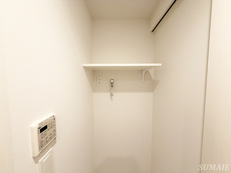 リテラス西日暮里の収納|洗濯機上収納です☆