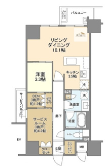 【間取り】 | ファインレジデンス大阪本町