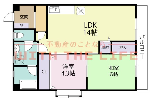 大石リバーサイドビル【キャッシュバック対象物件】の間取り