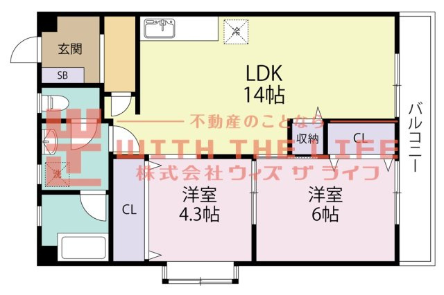 大石リバーサイドビル【キャッシュバック対象物件】の間取り