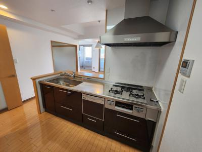 パデシオン六角堀川東のキッチン|３口ガスシステムキッチン