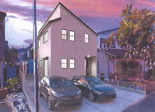 藤沢市遠藤　新築戸建全1棟の外観パース
