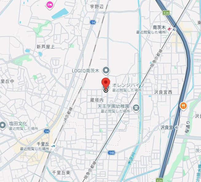 パル茨木の地図