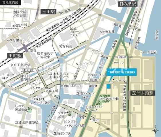 A-standard芝浦【おとり物件なし】#学生・社会人にオススメ！初期費用分割払いOK！の地図