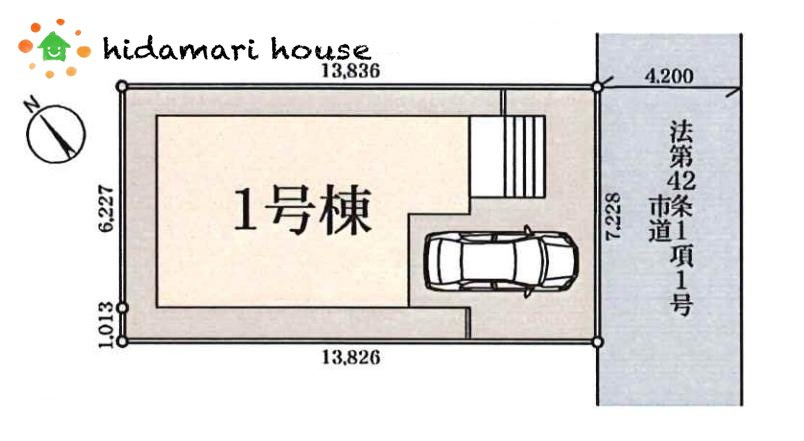 見沼区大谷　新築戸建　リーブルガーデン01の区画図