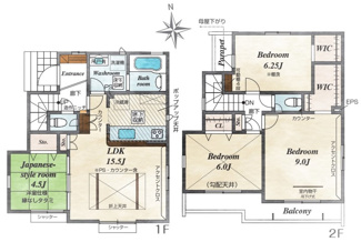 【間取り】 | 小平市回田町　全2棟　2号棟 | 小平市回田町　全2棟　2号棟