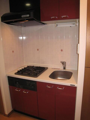 【キッチン】 | パークウェル曙橋駅前 | ２口ガスコンロのシステムキッ… 