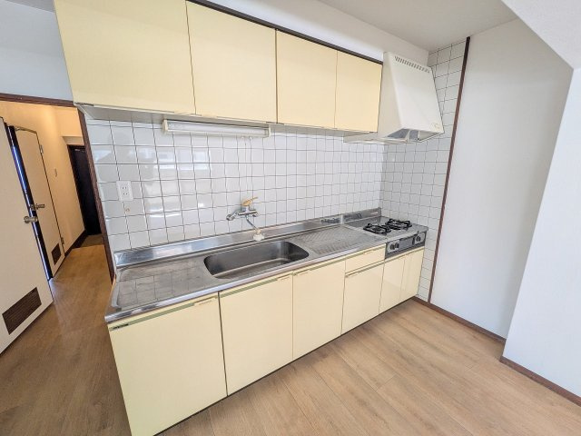 八王子元横山町マンションのキッチン|～大きなシンクと広い調理台でお料理が捗ります～