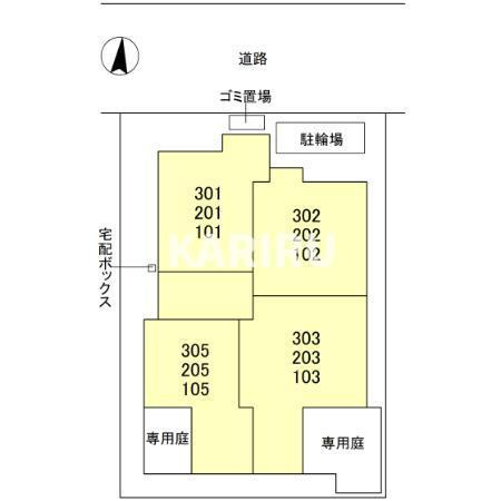 Clashist中宮3丁目の区画図