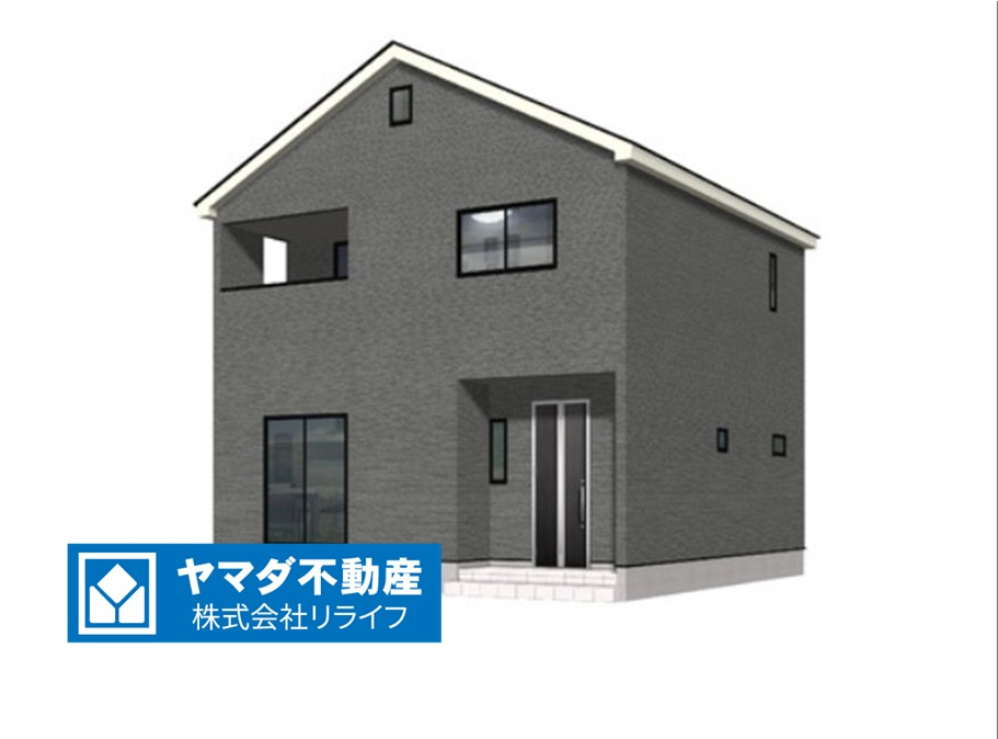 クワイエ　各務原市鵜沼西町１丁目第１　全３区画分譲の外観|■３号棟
■YAMADA電機の　ヤマダ不動産　株式会社リライフ　岐阜店■
耐震性能・制震性能を備えたおうち！
震度７の揺れに鍛えられた、建築基準法の1.5倍の壁量と制振装置（SAFE365）を完備