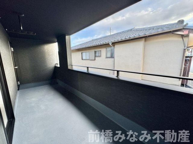【新築】前橋市南町4丁目4期　限定1棟　グラファーレ　新築建売のバルコニー|暖かな日差しのふりそそぐバルコニー