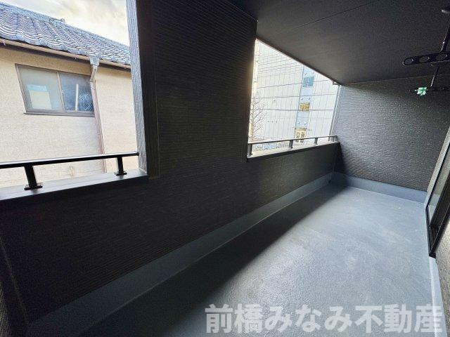 【新築】前橋市南町4丁目4期　限定1棟　グラファーレ　新築建売のバルコニー|暖かな日差しのふりそそぐバルコニー