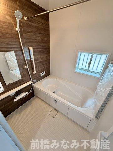 【新築】前橋市北代田町　限定1棟　ハートフルタウン　新築建売の浴室|お風呂です