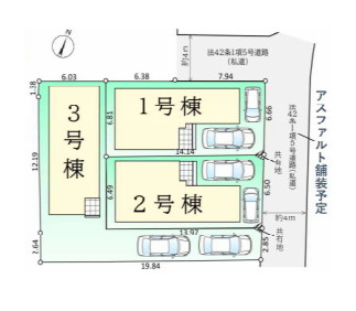 さいたま市西区指扇　1期　新築一戸建て　03の区画図|3号棟