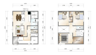 【参考プラン】 | 宇治市広野町小根尾1区画　売土地　建築条件付き | 自由設計になりますので設計士と直接お話していただきオンリーワンのおうちづくりが可能です！需要の多いランドリールームも実現可能です。一緒に楽しくお家づくりをしていきましょう！