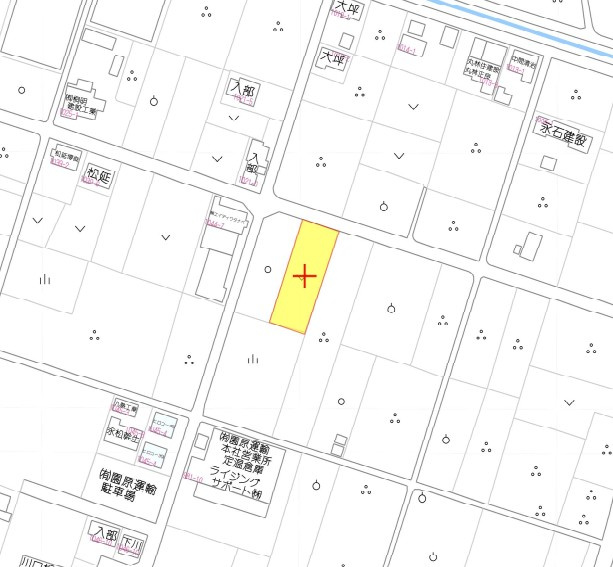 売地)八女市今福字道ノ下の地図