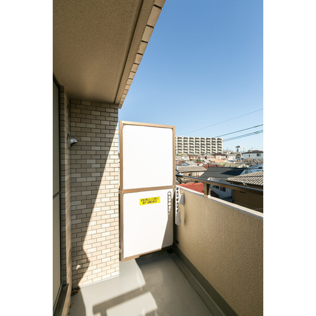 コスモ柏2のバルコニー