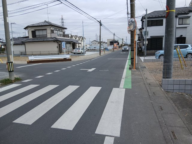 リーブルガーデン．S　熊谷末広第６　の前面道路含む現地写真|現地前面道路（2026年02月17日）撮影