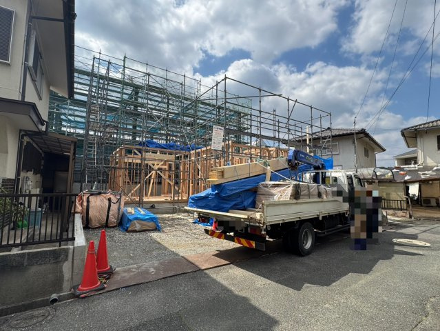SUN COURTーサンコート－小倉南区東貫3丁目【小倉南区　新築戸建て】の外観|現地撮影　2026,3,10　SUN COURTーサンコート－小倉南区東貫3丁目【小倉南区　新築戸建て】