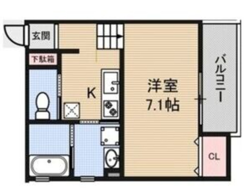 Luxe浜寺B棟の間取り