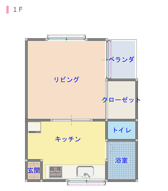 館林市細内町　アパート　6棟一括の間取り