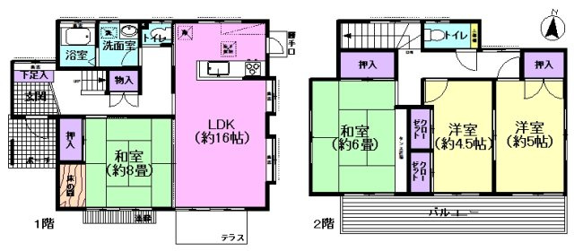 比企郡小川町東小川２丁目の間取り
