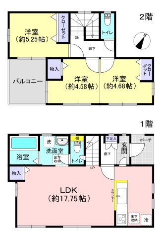 入間郡三芳町大字北永井の間取り