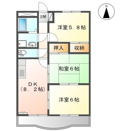 サンタプレイス岡崎の間取り
