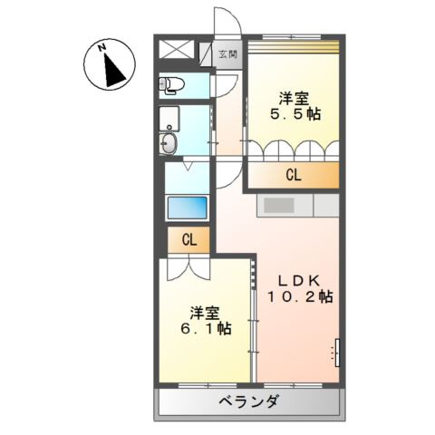 メゾン・シルフィードの間取り