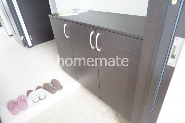 熊本市南区田井島２丁目の賃貸マンションの玄関