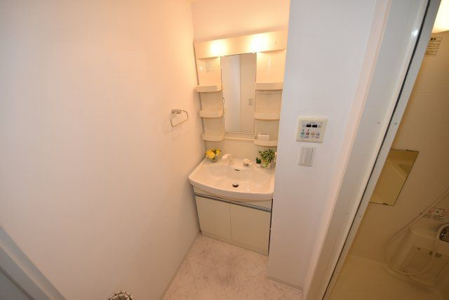 ルクレ阿波座レジデンスの洗面所