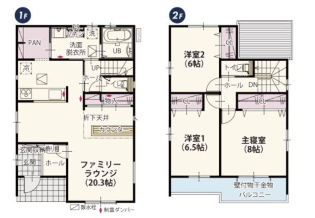【間取り】 | 鴻巣市屈巣第3期　ワイウッドコート　新築戸建　全4棟　4号棟