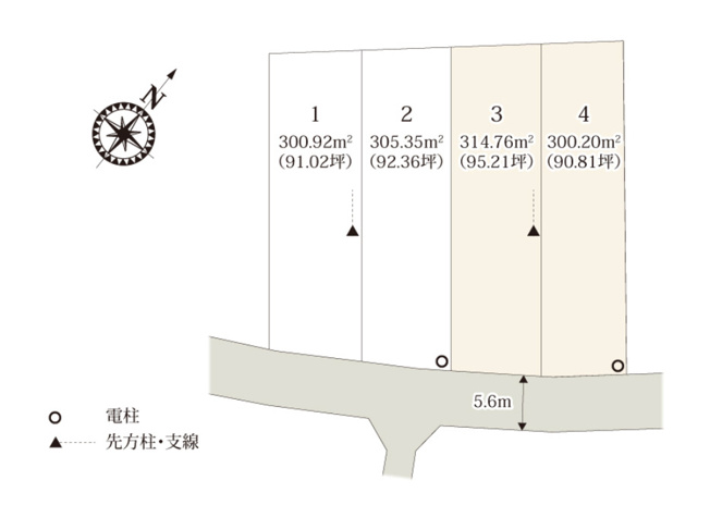 【区画図】 | 鴻巣市屈巣第3期　ワイウッドコート　新築戸建　全4棟　3号棟